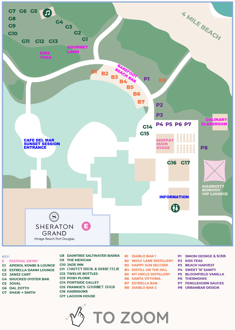 Taste Port Douglas Event Map: Eventmap